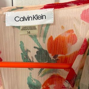 Calvin Klein floral dress.